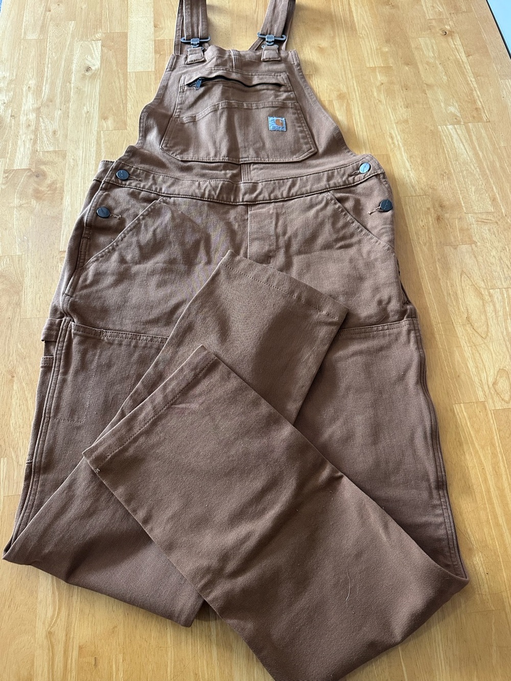 NWT Carhartt Women’s Rugged Flex Double-Front Overalls Brown S (4/6)